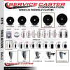 Service Caster 5'' Phenolic Swivel 3/4'' Expanding Stem Caster Total Lock Brake SCC-EXTTL20S514-PHS-34
